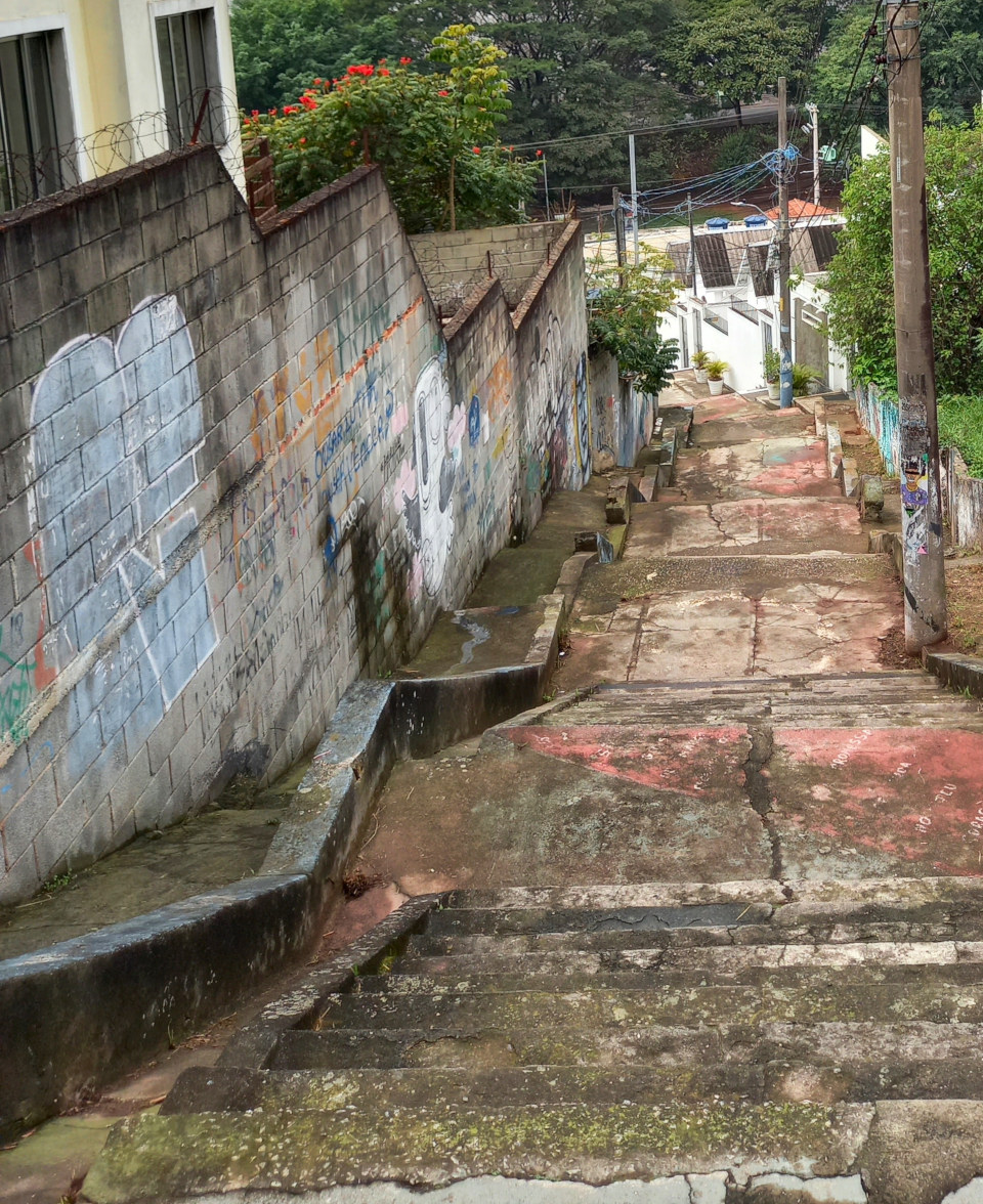 Escadaria visto de cima